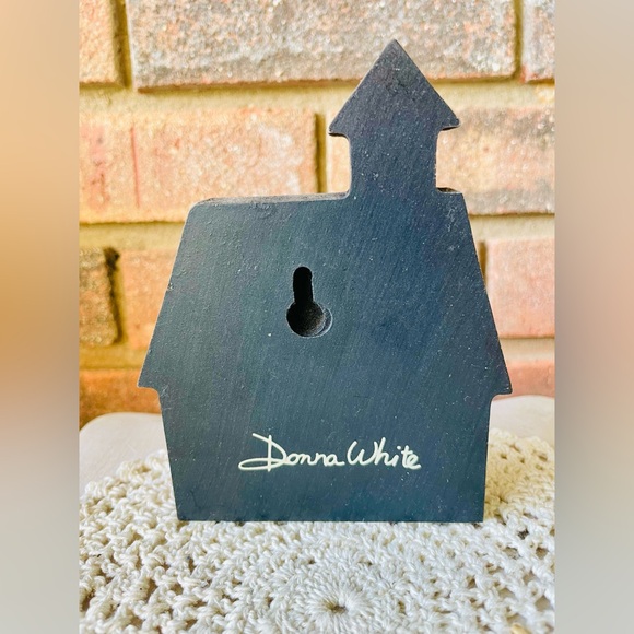 *Village House Block Primitive School Shelf Sitter - Picture 4 of 12